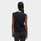 Barbour Hartland Sleeveless Knitted Jumper In Navy