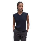 Barbour Hartland Sleeveless Knitted Jumper In Navy