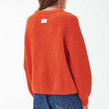 Barbour Hartley Knitted Jumper in Orange