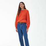 Barbour Hartley Knitted Jumper in Orange