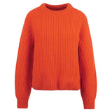 Barbour Hartley Knitted Jumper in Orange