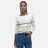 Barbour Hawkins Striped Long-Sleeved T-Shirt In Cloud Stripe
