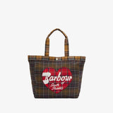 Barbour Heart Tote Bag In Cardinal