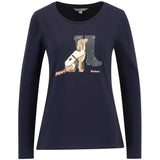 Barbour Hedley Long Sleeve T-Shirt In Navy