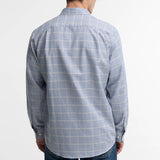 Barbour Henderson Thermo Weave Long-Sleeved Shirt In Deep Blue
