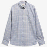 Barbour Henderson Thermo Weave Long-Sleeved Shirt In Deep Blue