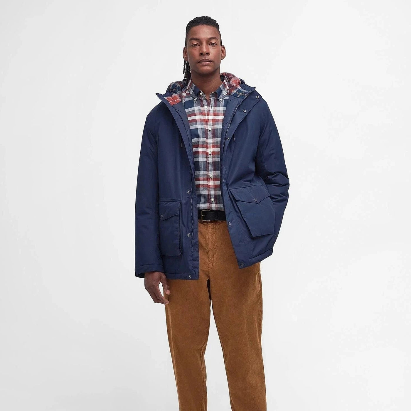 Barbour Hillcroft Waterproof Jacket in Navy