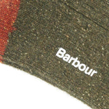 Barbour Houghton Socks Olive/Burnt Orange