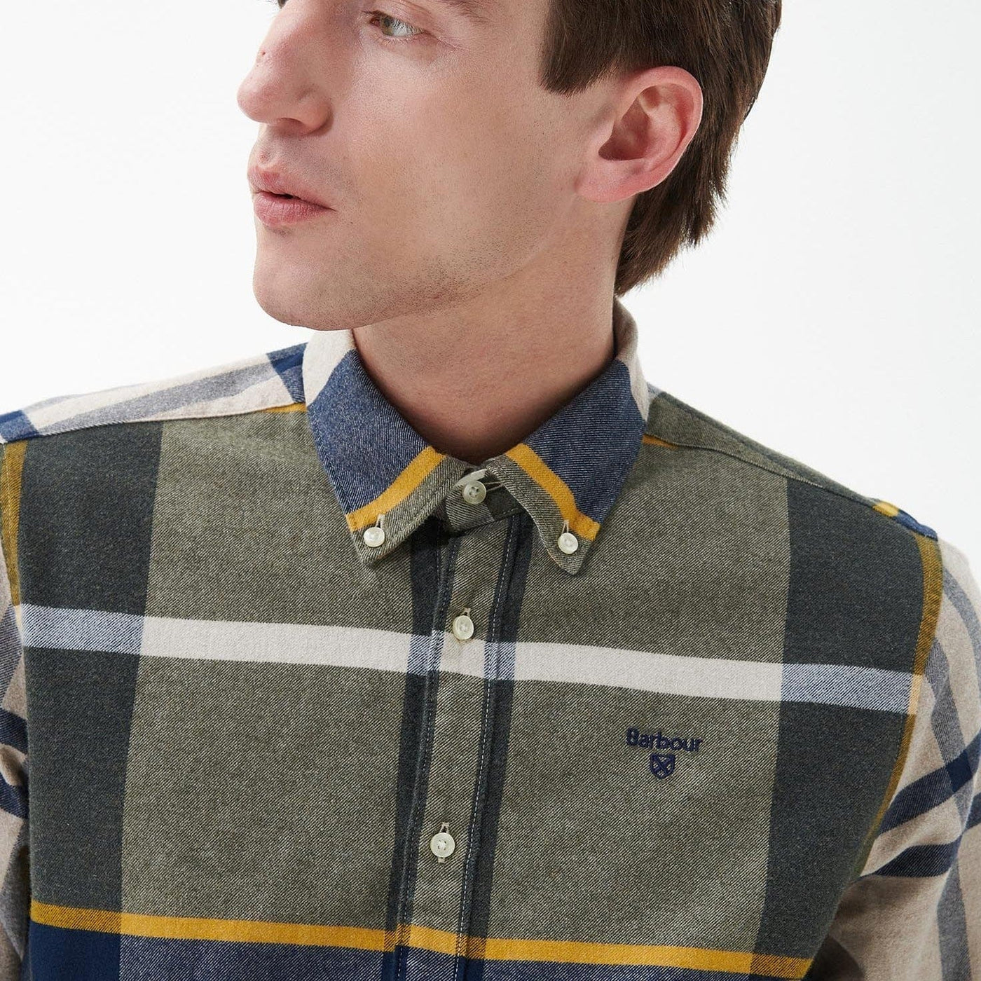 Barbour Iceloch Tailored Shirt in Forest Mist - Main Image