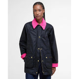 Barbour Icons Modern Beadnell Waxed Jacket In Navy Classic
