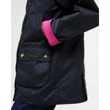 Barbour Icons Modern Beadnell Waxed Jacket In Navy Classic