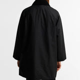 Barbour Icons Modern Beaufort Waxed Jacket In Black/Classic