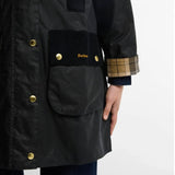 Barbour Icons Modern Beaufort Waxed Jacket In Navy Birchwood
