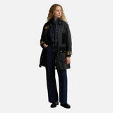 Barbour Icons Modern Beaufort Waxed Jacket In Navy Birchwood