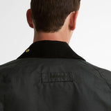 Barbour Icons Patch Bedale Waxed Jacket In Sage