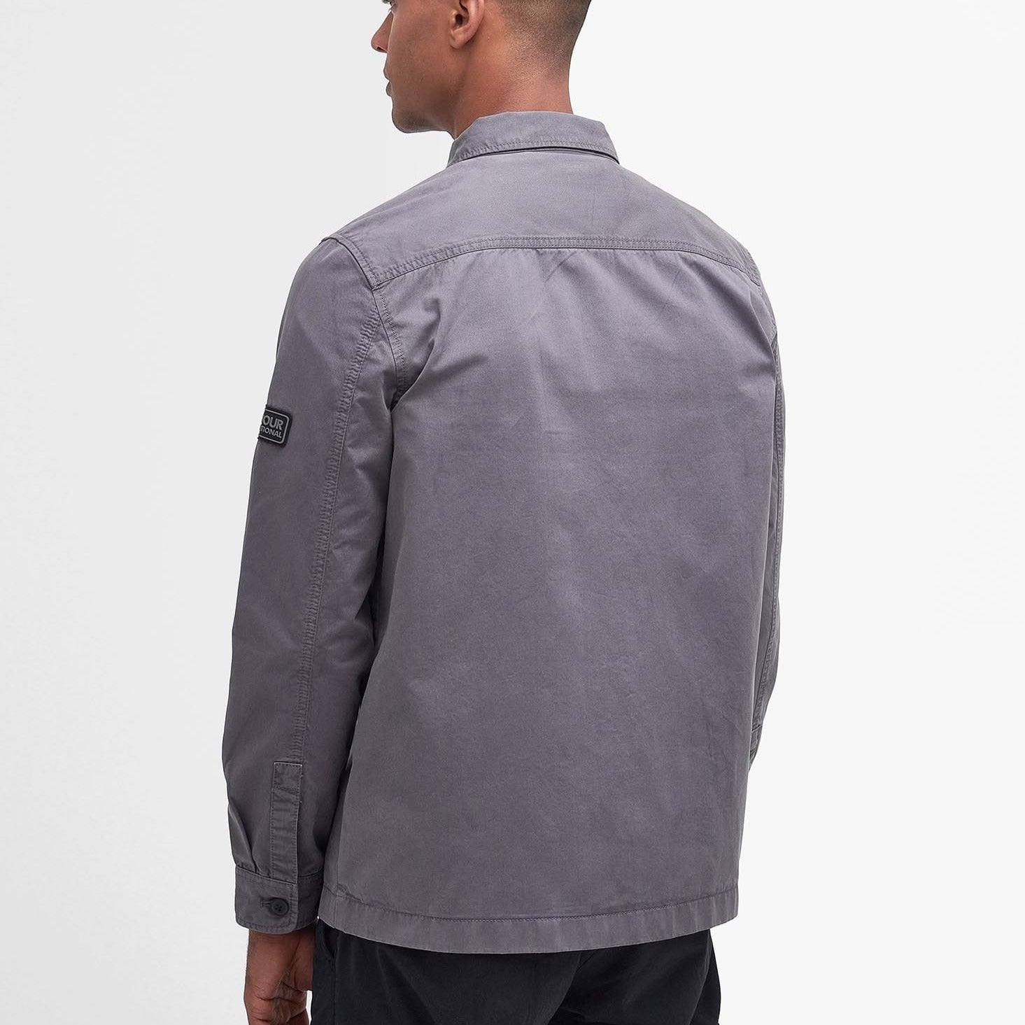 Barbour International Adey Overshirt in Night Grey