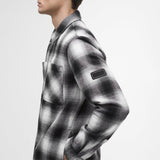 Barbour International Carlisle Ombre Check Overshirt In Black