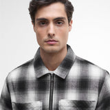 Barbour International Carlisle Ombre Check Overshirt In Black