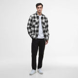 Barbour International Carlisle Ombre Check Overshirt In Black