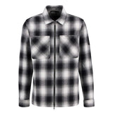 Barbour International Carlisle Ombre Check Overshirt In Black