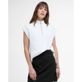Barbour International Clara Sleeveless Knitted Jumper In White