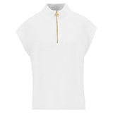 Barbour International Clara Sleeveless Knitted Jumper In White
