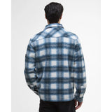 Barbour International Clayton Fleece Check Overshirt In Shaded Emerald