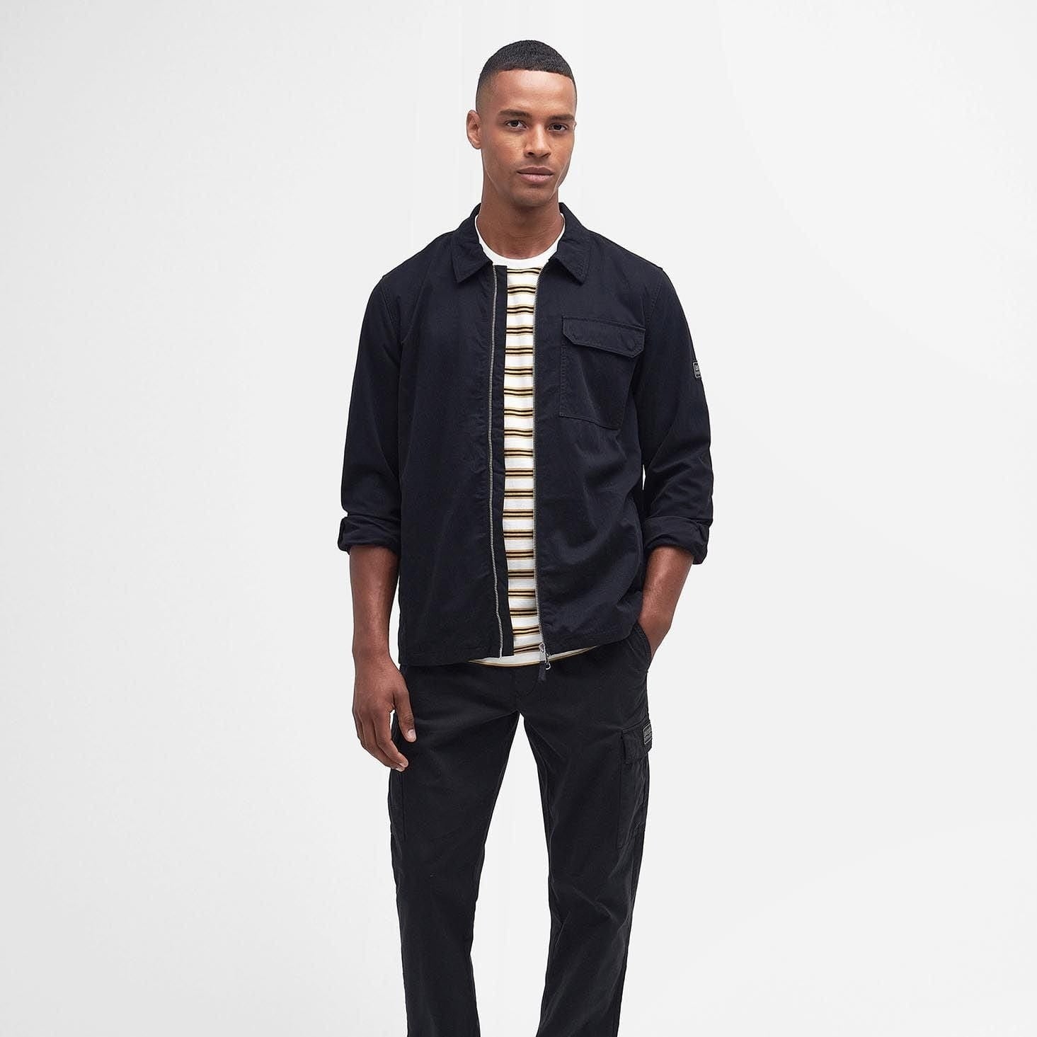 Barbour International Dome Overshirt in Black