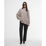 Barbour International Kaia Funnel-Neck Knit Jumper In Oat