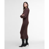 Barbour International Kaia Knitted Dress In Chocolate