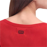 Barbour International Laia Knitted Midi Dress In Scarlet