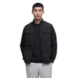 Barbour International Men's Ethan Funnel Neck Quilted Sweat In Black