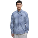 Barbour International Men's Hawks Check Oxford Shirt In Washed Blue