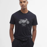Barbour International Morley Graphic T- Shirt In Black