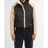 Barbour International Osaka Quilted Jacket In Black/Jasmine