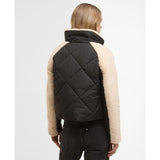 Barbour International Osaka Quilted Jacket In Black/Jasmine