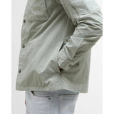Barbour International Scots Overshirt In Mineral Grey