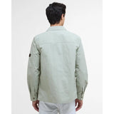 Barbour International Scots Overshirt In Mineral Grey