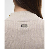 Barbour International Stella Ribbed Jumper In Oat