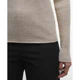 Barbour International Stella Ribbed Jumper In Oat