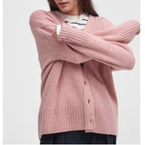 Barbour Joni Cardigan In Mahogany in Mohogany Rose