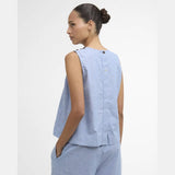 Barbour Josie Sleeveless Blouse In Light Chambray