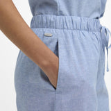 Barbour Josie Wide-Leg Trousers In Chambray Blue