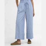 Barbour Josie Wide-Leg Trousers In Chambray Blue