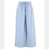 Barbour Josie Wide-Leg Trousers In Chambray Blue