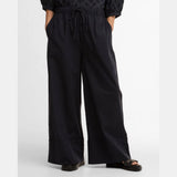 Barbour Josie Wide-Leg Trousers In Navy
