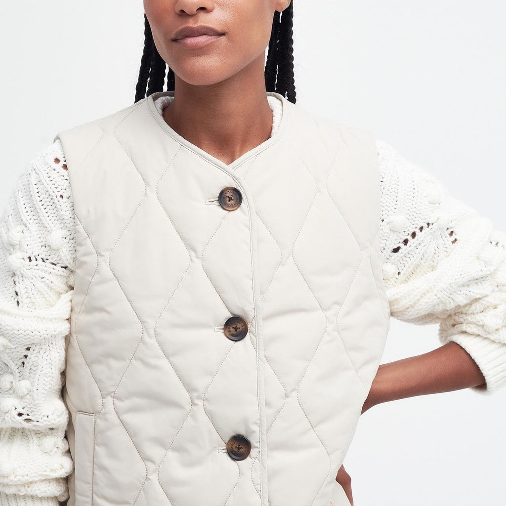 Barbour Kelley Gilet in French Oat