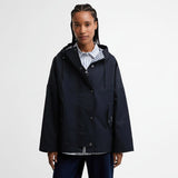 Barbour Kingswood Showerproof Jacket In Navy Gingham