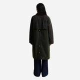 Barbour Kirklees Checked Waxed Jacket In Fern Classic Shadow