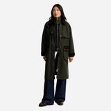 Barbour Kirklees Checked Waxed Jacket In Fern Classic Shadow